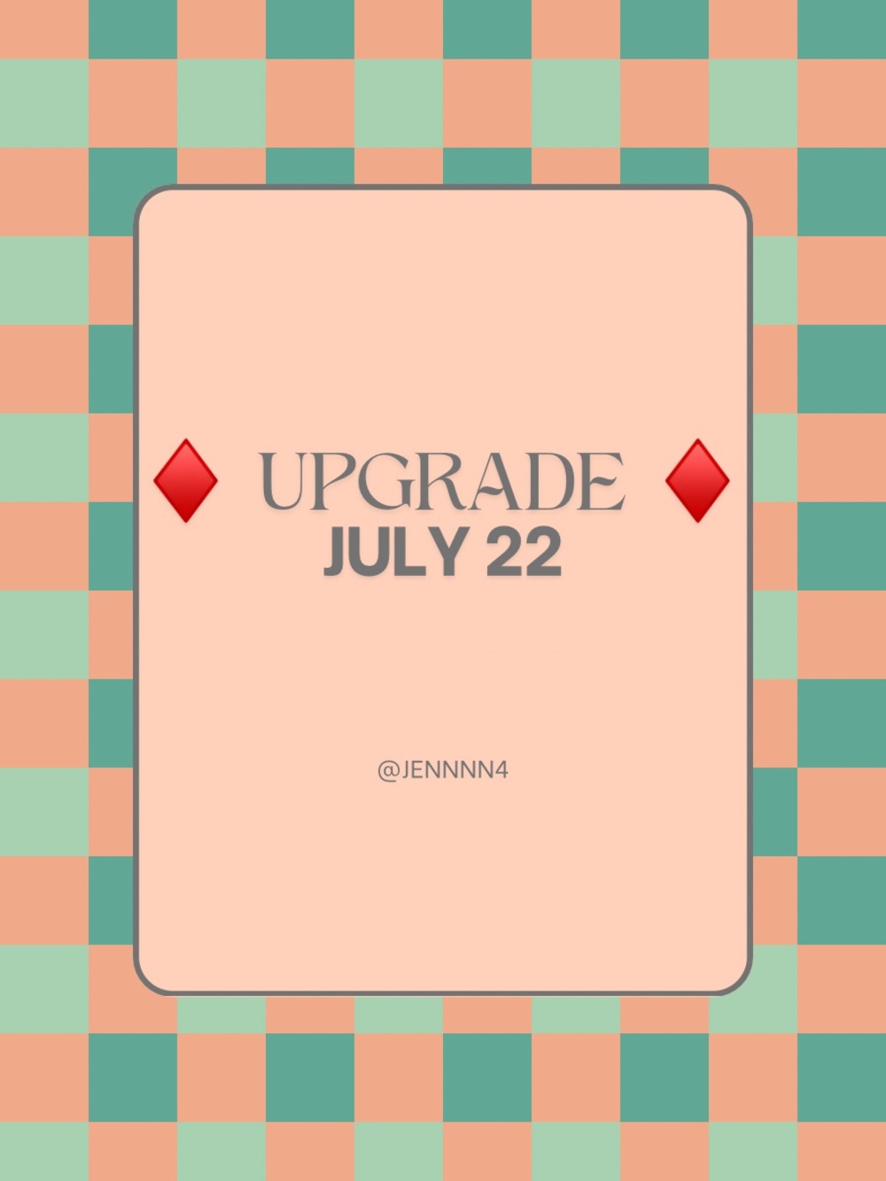 ♦️ Upgrade!